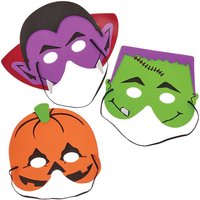 Masken für Halloween (pro Set 6)