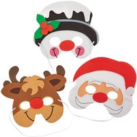 Masken für Weihnachten (pro Set 6)