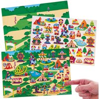 Sticker Set Jahrmarkt (pro Set 4)