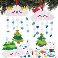 Weihnachtsdeko Wolke (pro Set 5)
