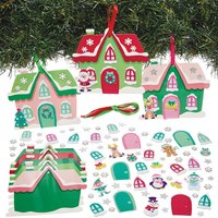 Weihnachtsdeko Häuschen (pro Set 8)