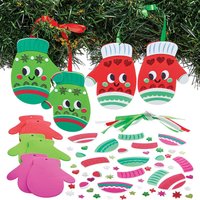 Weihnachtsdeko Handschuhe (pro Set 5)