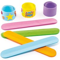 Schnapparmbänder aus Moosgummi (pro Set 8) Schmuck Basteln
