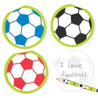 Notizblock Fußball (pro Set 12) Schreibwaren