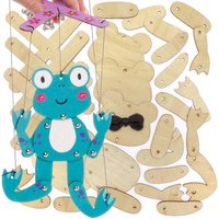 Holzfrosch Marionette Bastelsets (pro Set 3) Basteln mit Holz – günstig kaufen
