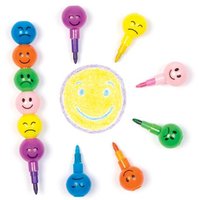 Wachsmalstifte Funky Gesichter (pro Set 10) Mitgebsel