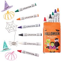 Mini Wachsmalstifte Halloween (pro Set 10) Halloween Bastelbedarf
