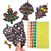Klebepunkt-Dekorationen Herbst (pro Set 12) Bastelsets