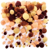 Pom Poms in Hauttönen (pro Set 198) Bastelbedarf Verzierung & Dekorationen – günstig kaufen