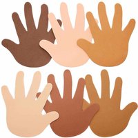 Handfromen aus Moosgummi in Hauttönen (pro Set 30) Bastelmaterial
