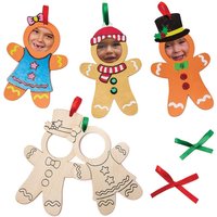 Lebkuchen Bilderrahmen aus Holz zum Aufhängen (pro Set 10) Halloween-Basteleien