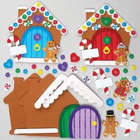 Feen Tür Lebkuchen aus Moosgummi (pro Set 4) Bastelaktivitäten zu Weihnachten