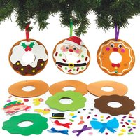 Dekoration Bastelset Weihnachten aus Moosgummi (pro Set 8) Bastelaktivitäten zu Weihnachten