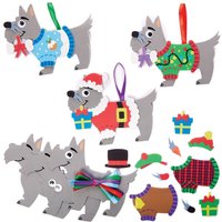 Dekoration Bastelset Weihnachtshund aus Moosgummi (pro Set 8) Bastelaktivitäten zu Weihnachten