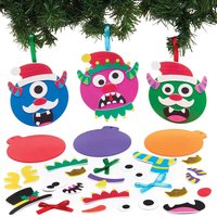 Baumschmuck Bastelsets Monster aus Moosgummi (pro Set 8) Bastelaktivitäten zu Weihnachten