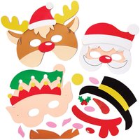 Masken Weihnachten aus Moosgummi (pro Set 4) Bastelaktivitäten zu Weihnachten