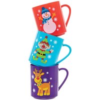 Plastik Becher Weihnachten (pro Set 4) Weihnachtsspielzeug