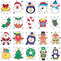 Temporäre Tattoos Weihnachten (pro Set 80) Weihnachtsspielzeug
