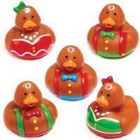 Badeenten Lebkuchen (pro Set 5) Weihnachtsspielzeug