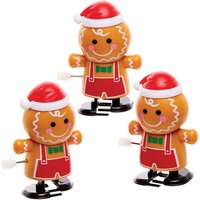 Lebkuchenmann-Aufziehauto (pro Set 3) Weihnachtsspielzeug