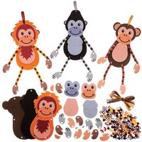Kits de décoration de chimpanzés, de gorilles et d'orangs-outans (pro Set 6) Bastelsets