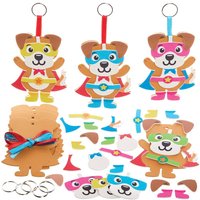 Helden-Hunde-Mix & Match-Schlüsselanhänger-Bausätze (pro Set 8) Bastelsets