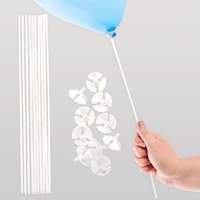 Wiederverwendbare Luftballonstäbe und Becher (pro Set 50) Partyzubehör
