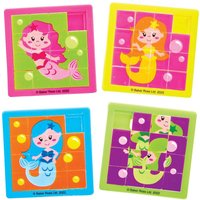 Meerjungfrau-Schiebepuzzle (pro Set 6) Mitgebsel