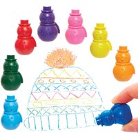 Wachsmalstifte Schneemann (pro Set 8)