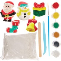 Weihnachtsdeko aus Gips (Jedes Set)