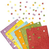 Glitzernde Moosgummi-Aufkleber Mosaik (pro Set 1950) Bastelbedarf Verzierung & Dekorationen