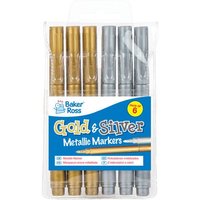 Metallic-Filzstifte in Gold und Silber (pro Set 6) Schreibwaren
