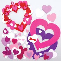 Herzkranz-Bastelsets (pro Set 3) Bastelaktivitäten Valentinstag