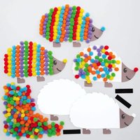 Magnet Igel Pompon-Bastelsets (pro Set 5) Bastelsets