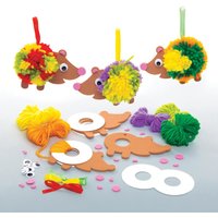 Pompon-Bastelsets Igel (pro Set 3) Bastelsets