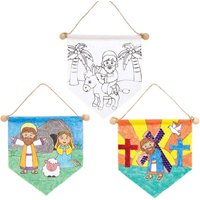 Farbbanner zum Ausmalen Karwoche (pro Set 3) Bastelaktivitäten zu Ostern