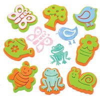 Moosgummi-Stempel Im Garten (pro Set 10) Bastelmaterial