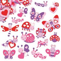 Sticker Käfer aus Moosgummi (pro Set 120) Bastelbedarf Verzierung & Dekorationen