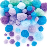 Meerjungfrau Bommeln Vorteilspackung (pro Set 250) Bastelmaterial