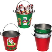 Mini Weihnachtseimer (pro Set 5) Bastelbedarf zu Weihnachten