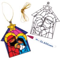 Fensterdeko Krippenszene (pro Set 4) Bastelaktivitäten zu Weihnachten