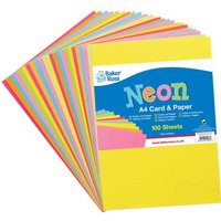 Pappe & Papier in Neonfarben (pro Set 102) Bastelbedarf Pappe & Papier