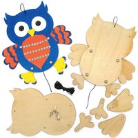 Bastelsets Holzfiguren Eule (pro Set 4) Basteln mit Holz