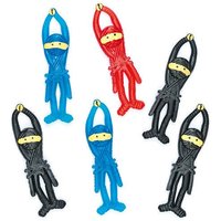 Elastische fliegende Gummi-Ninjas (pro Set 12) Mitgebsel