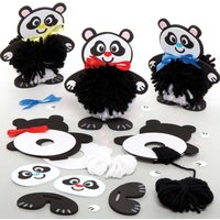 Panda Pom Pom Bastelset (pro Set 3) Bastelsets
