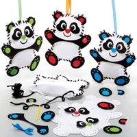 Panda Nähset (pro Set 3) Flecht und Weben Bastelsets – günstig kaufen