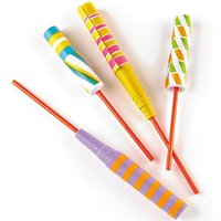 12 x Papierschwert-Spiralen | Mitgebsel