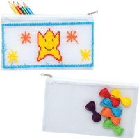 Bleistiftetui Kreuzstich-Bastelsets (pro Set 2) Flecht und Weben Bastelsets – günstig kaufen