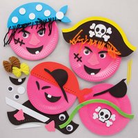 Piraten Teller Set (pro Set 4) Bastelsets