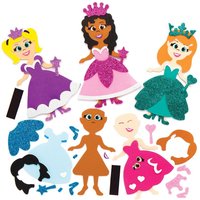 Mix & Match-Deko-Magneten Prinzessin (pro Set 8) Bastelsets